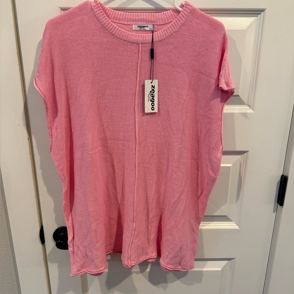 Zeagoo Pink Knit Top